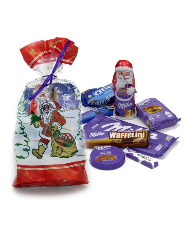 Mikulás csomag Milka édességekből