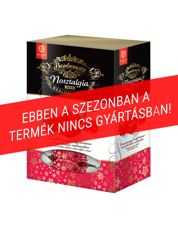Nosztalgia konyakmeggy-trüffelkrémes szaloncukor